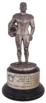 1973 NFC Rushing Champion Trophy Presented To Green Bay Packers John Brockington 
